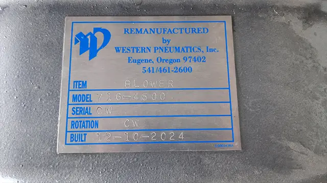 Blower Inventory B2069